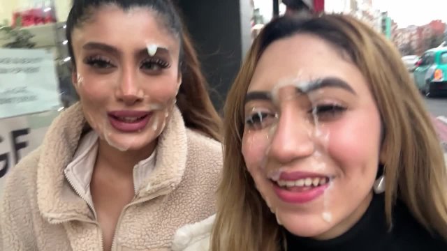 Сперма на лицах как награда за старание